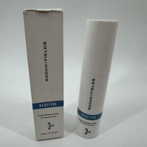 Rodan + Fields Redefine Triple Defense Lotion SPF 30 3AM Broad Spectrum 1oz